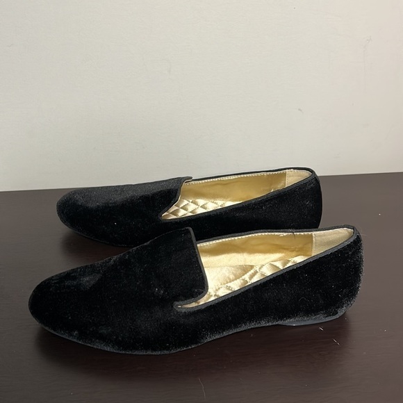 Birdies The Starling Black Vegan Velvet
Round Toe Flat Smoking Slipper Sz 8.5 - Picture 5 of 10